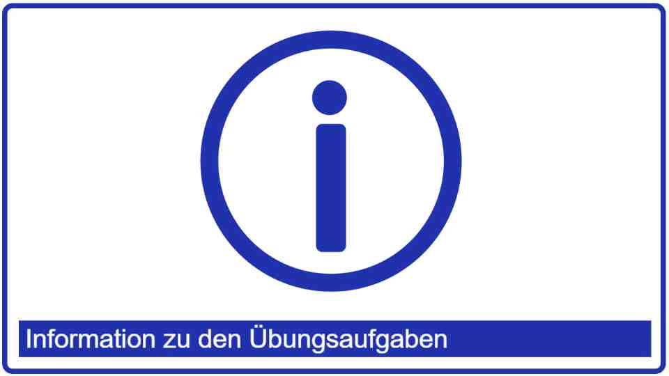 Cover des Artikels Info zu Übungen und Prüfungsaufgaben 